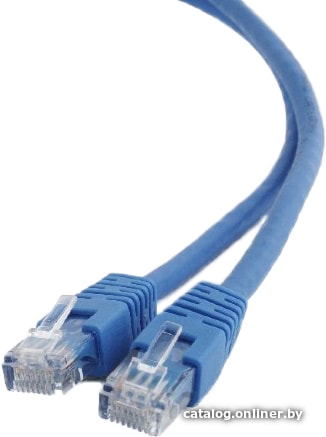 Патч-корд UTP Cablexpert PP6U-0.25M/B кат.6, 0.25м, литой, многожильный (синий)