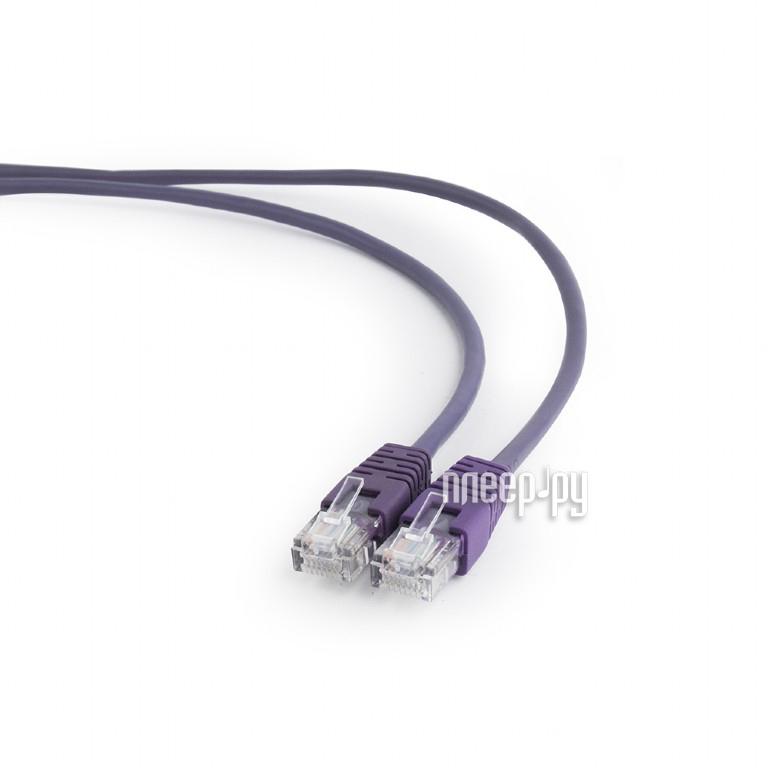 Патч-корд UTP Cablexpert PP12-0.25M/V кат.5e, 0.25м, литой, многожильный (фиолетовый)