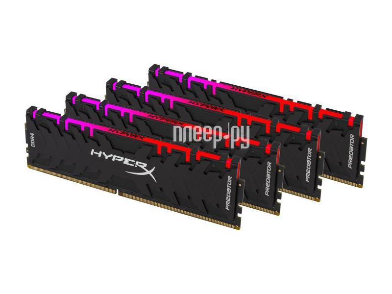 DDR4 32GB KITof4 PC-23400 2933MHz Kingston HyperX Predator RGB (HX429C15PB3AK4/32) RTL