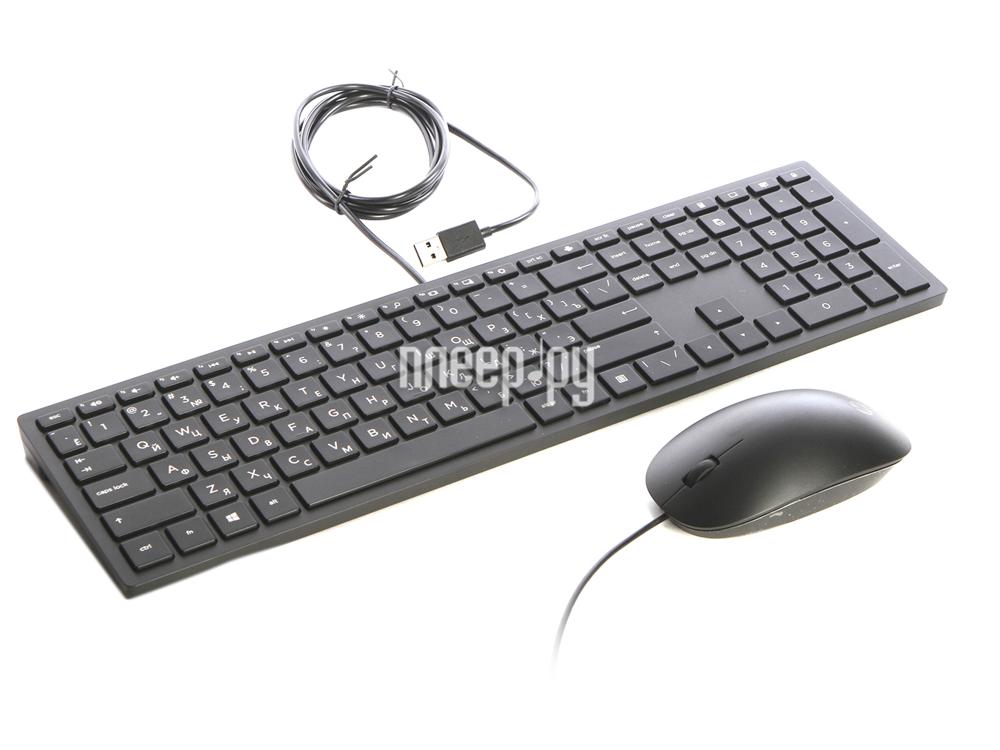 Клавиатура + мышь HP PAV WiredCombo Keyboard 400 4CE97AA