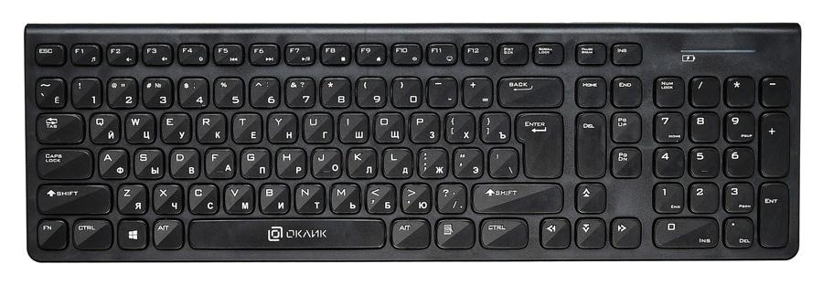 Клавиатура wireless Oklick 880S черный USB (1061999)