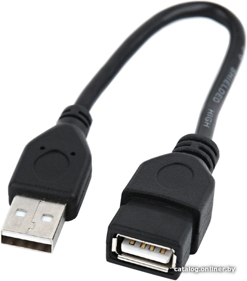 Удлинитель USB 2.0 CCP-USB2-AMAF-0.15M Gembird 0.15м A-A ext
