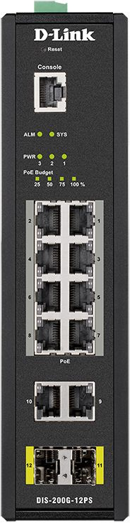 Switch D-Link DIS-200G-12PS/A1A 10-port