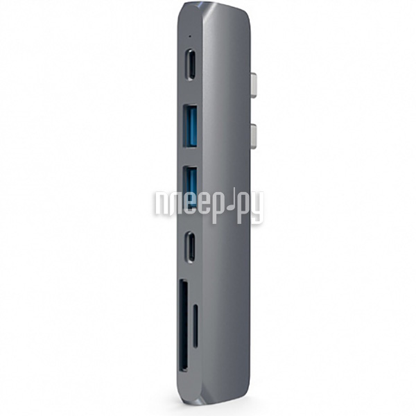 USB HUB Satechi Aluminum Pro Hub для Macbook Pro (USB-C) ST-CMBPM