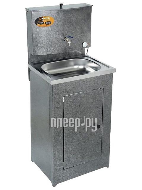 Умывальник дачный, с подогревом, нержавеющая мойка, цвет серебро 74/4/3
