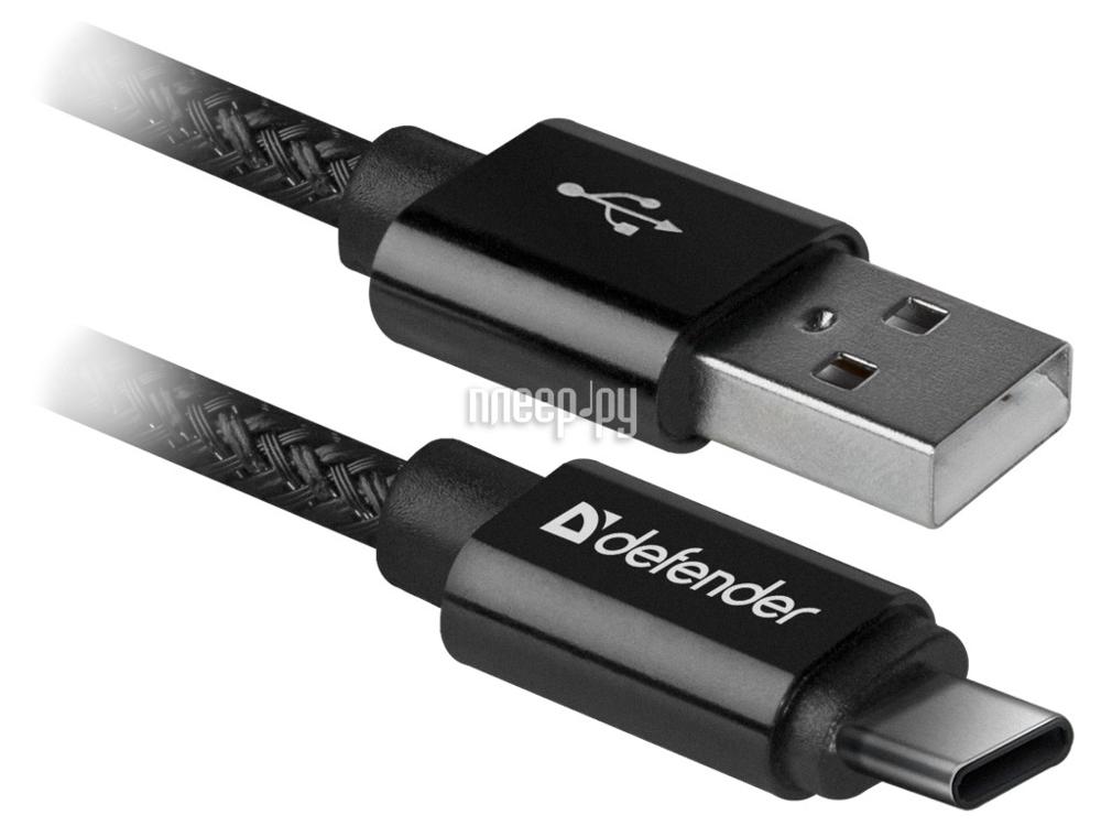 Кабель USB 2.0 Am-Type-C 1,0m Defender (USB09-03T) 87814