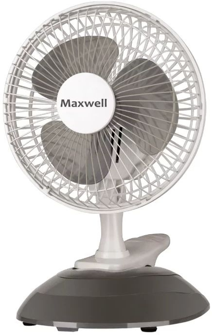 Бытовой вентилятор Maxwell MW-3548 GY настольный осевой (вентилятор-клипса)