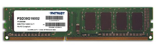 DDR III 8192MB PC-12800 1600MHz Patriot PSD38G16002 