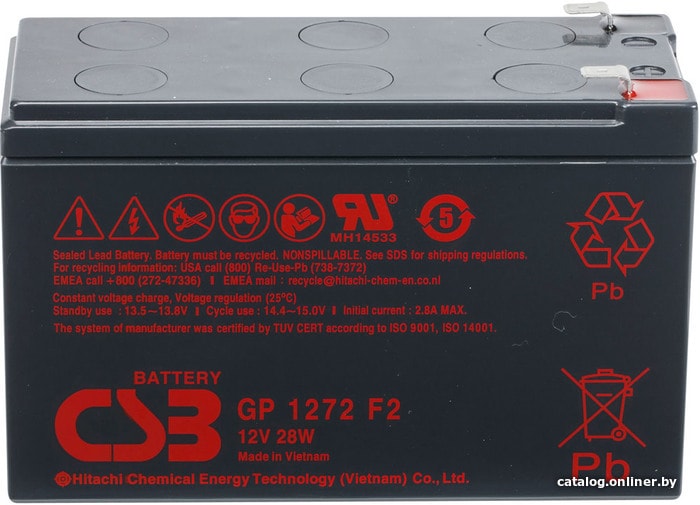 UPS Аккумулятор CSB GP1272 F2 12V/7.2Ah