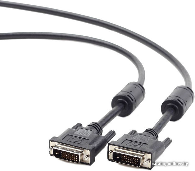 Кабель DVI-D single link Gembird, 4.5м Black (CC-DVI-BK-15) 19M/19M, экран, феррит.кольца, пакет