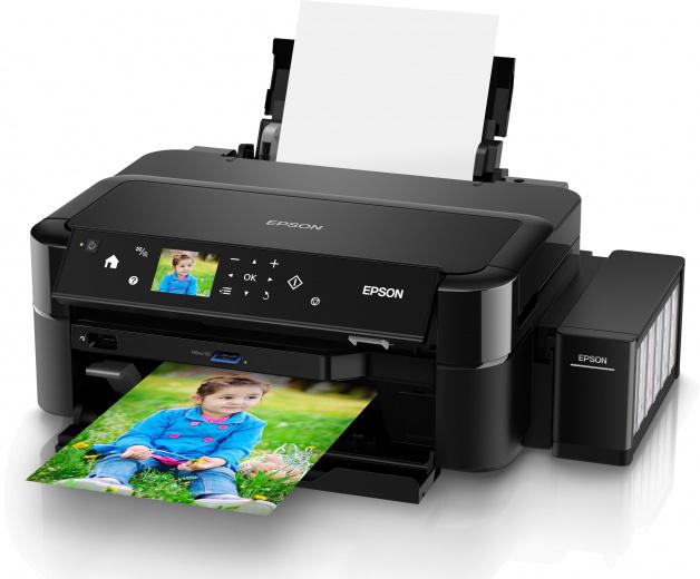 Принтер струйный Epson  L810 (A4, 5760x1440dpi, CR, ЖК 2.7", черный, USB) C11CE32402