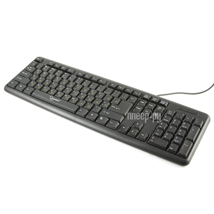 Клавиатура Gembird KB-8320U-BL (104кн., черный, USB) RTL