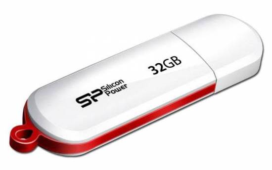 32 Gb Silicon Power LuxMini 320 (SP032GBUF2320V1W), белый, USB2.0