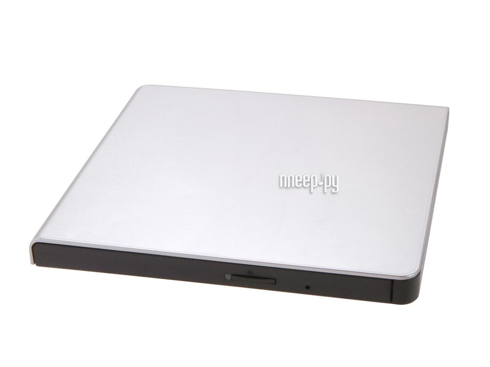 Привод External DVD±RW LG GP57ES40 Silver (USB 2.0 Slim Drive, Лоток) RTL