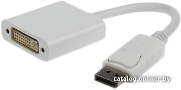 Переходник DisplayPort - DVI Cablexpert, 20M/19F, белый, пакет (A-DPM-DVIF-002-W) OEM