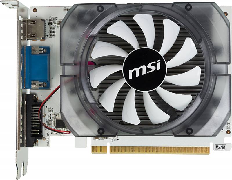 NVIDIA GeForce MSI GT730 (N730-2GD3V2) 2GB DDR3 (128bit, 700/1800Mhz) DVI HDMI RTL