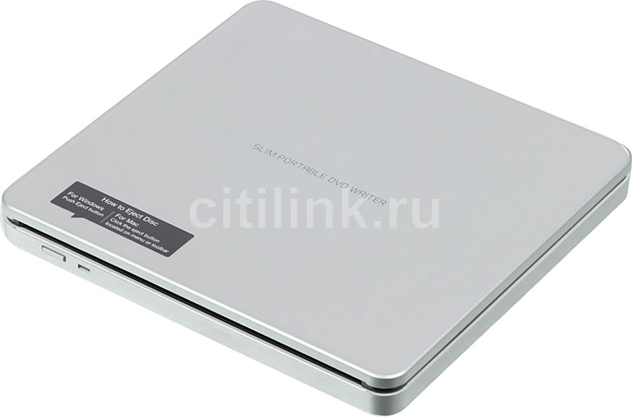 Привод External DVD±RW LG GP70NS50 Silver (USB ultra slim M-Disk Mac) RTL