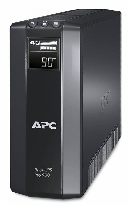 Источник бесперебойного питания APC Back-UPS Pro 900VA (BR900G-RS) (900VA/ 540W, 5 розеток, AVR, Защита телефонной линии, USB) RTL