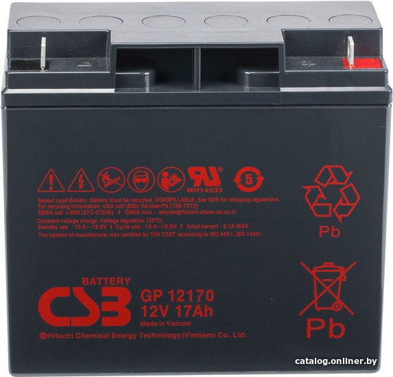 UPS Аккумулятор CSB GP12170 B3 12V17Ah