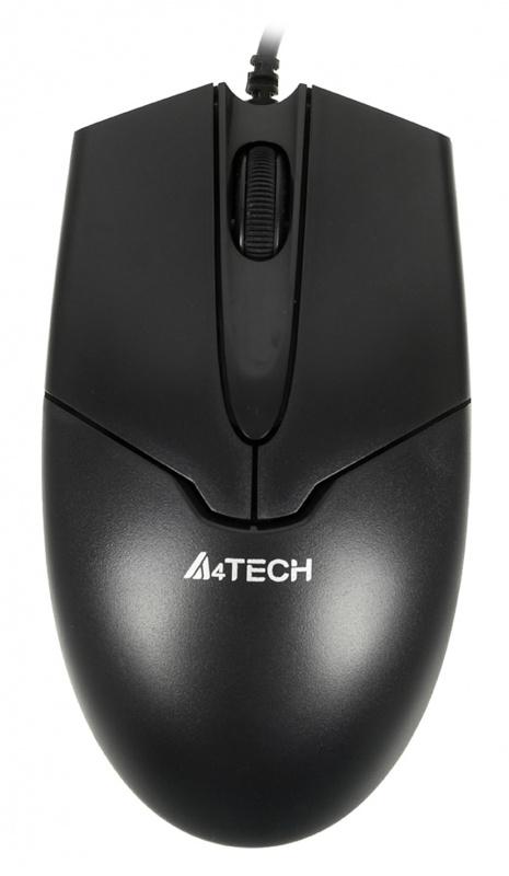 Mouse A4 Tech OP-550NU Black, USB Оптическая, 3 кнопки + колесо прокрутки, RTL