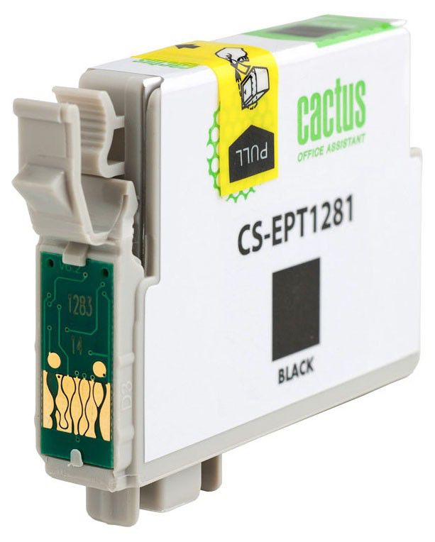 Картридж Cactus CS-EPT1281 черный для Epson Stylus S22/SX125/SX420/SX425 (10ml)