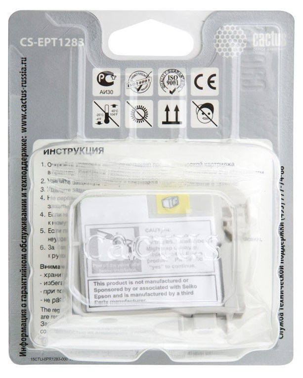 Картридж Cactus CS-EPT1283 пурпурный для Epson Stylus S22/SX125/SX420/SX425 (7ml)