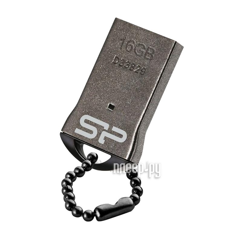 16 Gb Silicon Power Touch T01 (SP016GBUF2T01V1K), Metallic, USB2.0