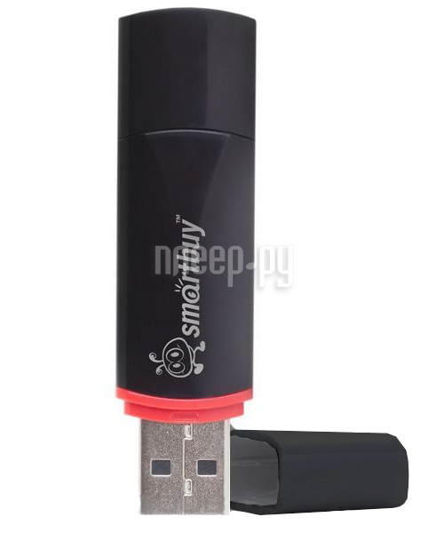 32 Gb SmartBuy Crown (SB32GBCRW-K), USB 2.0, Black