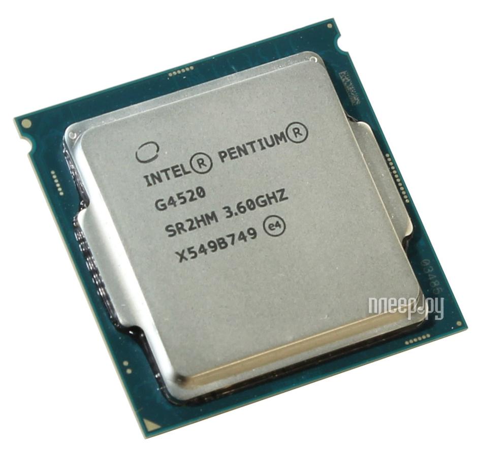 CPU Socket-1151 Intel Pentium G4520 (CM8066201927407) (3.6GHz, SVGA HD Graphics 530 1050MHz, 1+3Mb, 8000MHz bus, DDR3L-1600, DDR4-2333, 51W) OEM