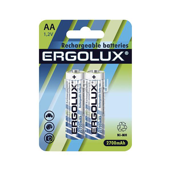 Батарейка Ergolux 2700 mAh Ni-Mh NHAA2700BL2 (2 штуки) 12445