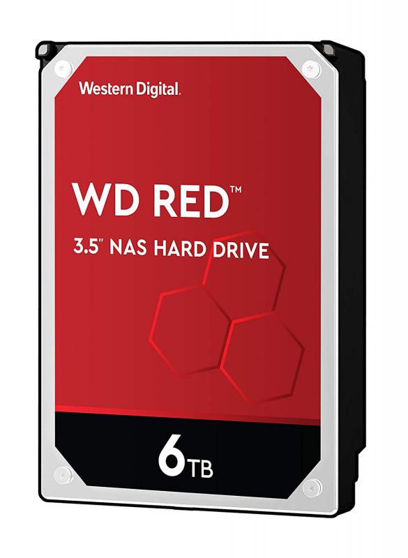 HDD 3.5" SATA-III WD 6TB Red (WD60EFAX) 5400RPM 256Mb 6Gb/s