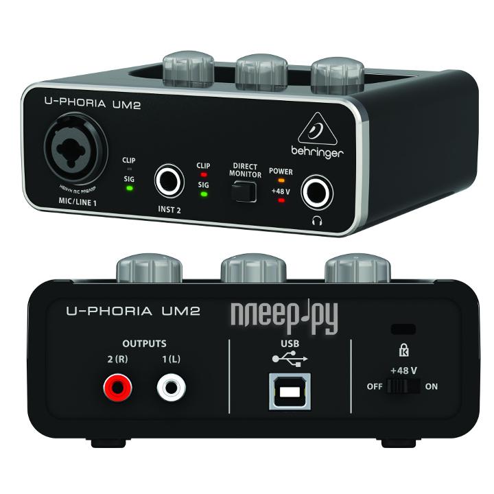 Аудиоинтерфейс Behringer U-PHORIA UM2