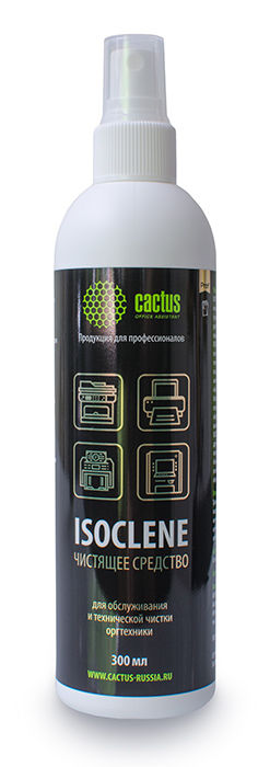 Спирт изопропиловый Cactus CS-ISOCLENE300 для очистки техники 300мл.