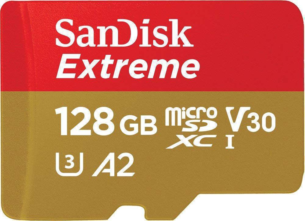 Micro SD 128 Gb SanDisk Extreme Class10 SDSQXA1-128G-GN6MA + adapter
