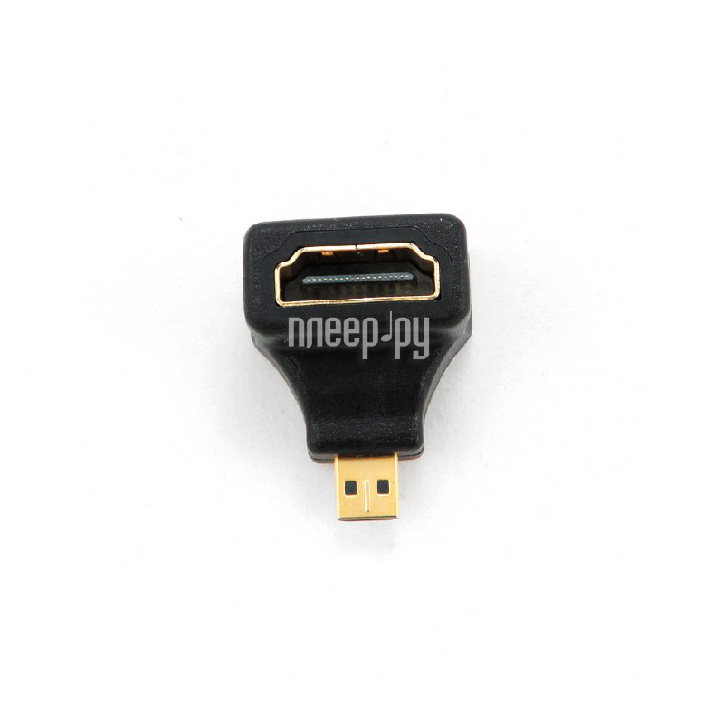 Переходник HDMI-microHDMI Gembird (A-HDMI-FDML) 19F/19M золотые разъемы