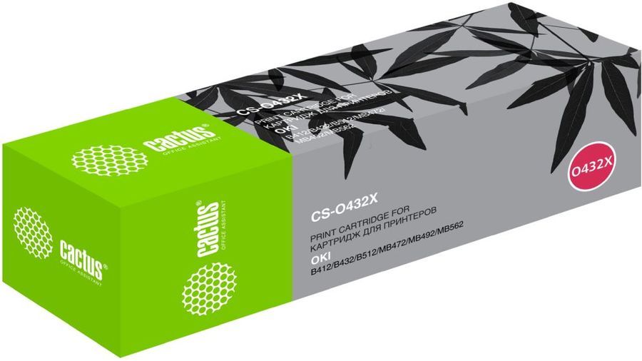 Картридж Cactus CS-O432X 45807120 черный (7000стр.) для Oki B432/MB492