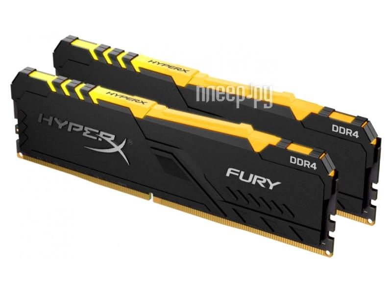 DDR4 16GB KITof2 (2x8Gb) PC-25600 3200MHz Kingston HyperX Fury RGB (HX432C16FB3AK2/16) CL16 RTL