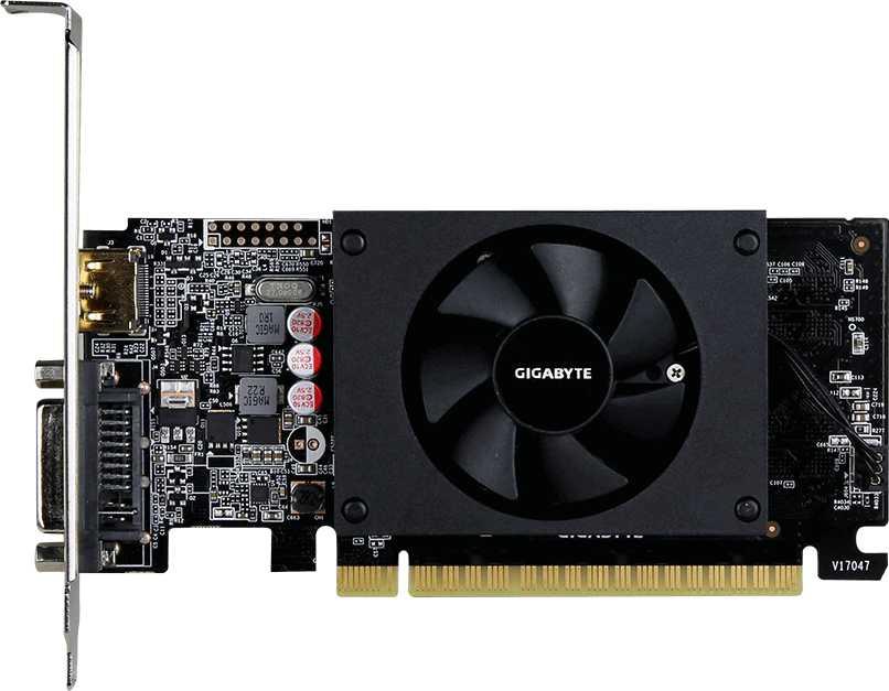 NVIDIA GeForce Gigabyte GT710 (GV-N710D5-1GL) 1GB DDR5 (64bit, Fansink, 954/5008MHz) DVI HDMI RTL 