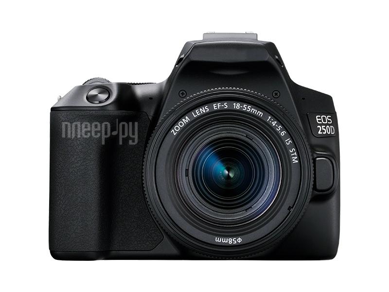 Фотоаппарат цифровой Canon EOS 250D Kit 18-55mm f/4-5.6 IS STM Black 3454C002