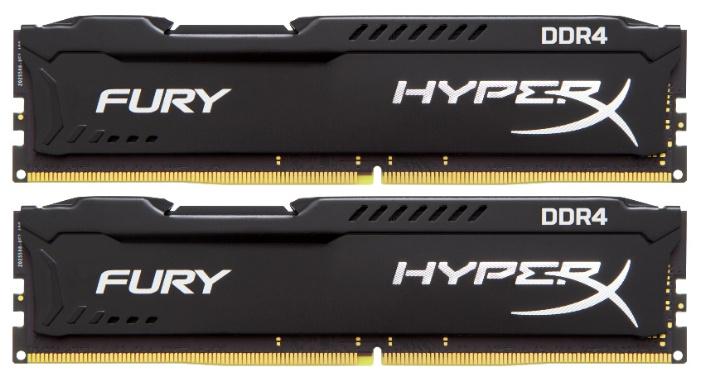 DDR4 16GB KITof2 PC-21300 2666MHz Kingston HyperX Fury Black (HX426C16FB3K2/16) CL16 RTL