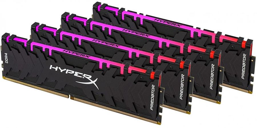 DDR4 32GB KITof4 PC-25600 3200MHz Kingston HyperX Predator RGB (HX432C16PB3AK4/32) CL16 RTL