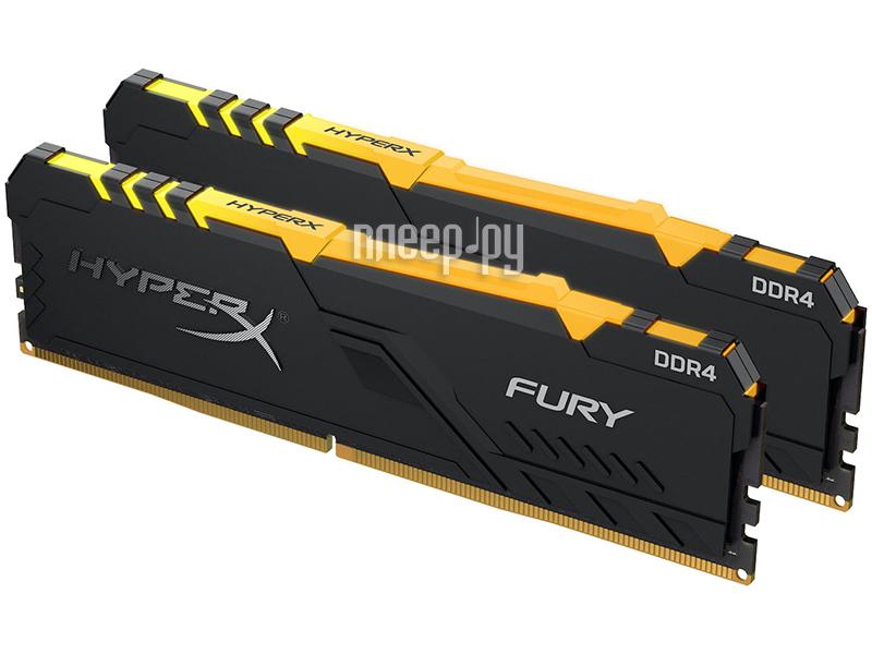 DDR4 16GB KITof2 PC-21300 2666MHz Kingston HyperX Fury RGB (HX426C16FB3AK2/16) RTL