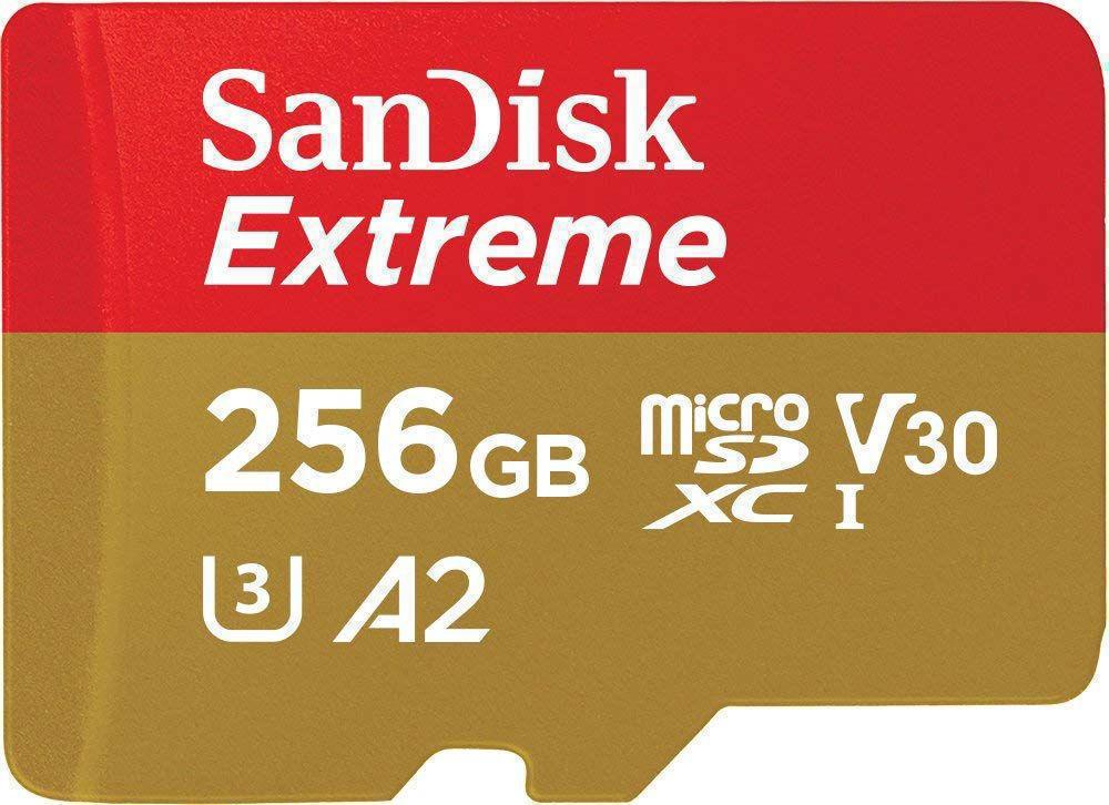 Micro SD 256 Gb SanDisk Extreme Class10 SDSQXA1-256G-GN6MA + adapter