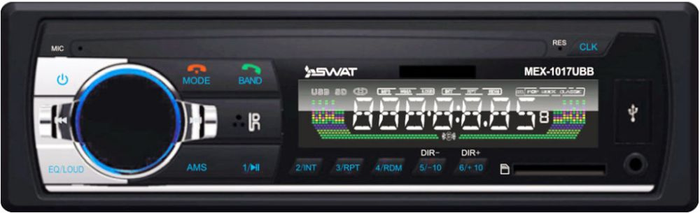 Автомагнитола Swat MEX-1017UBB,  USB,  SD