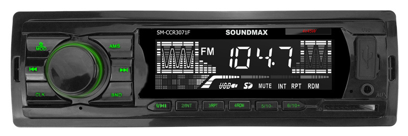 Автомагнитола Soundmax SM-CCR3071F USB SD/MMC (ЧЕРНЫЙ)\G