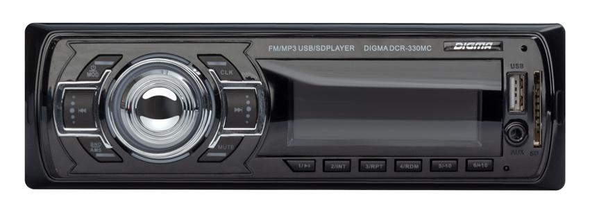Автомагнитола Digma DCR-330MC,  USB,  SD/MMC
