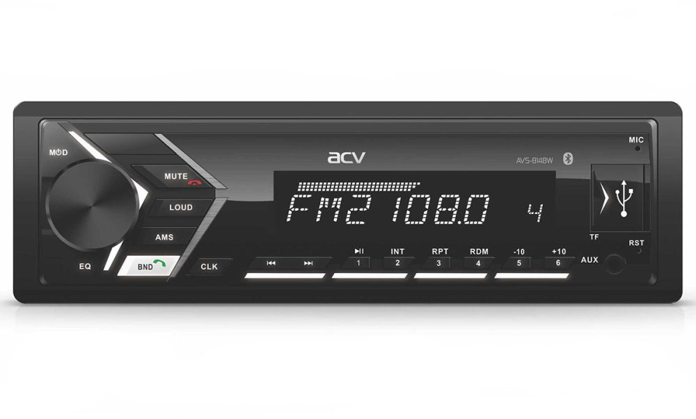 Автомагнитола ACV AVS-814BW,  USB,  SD