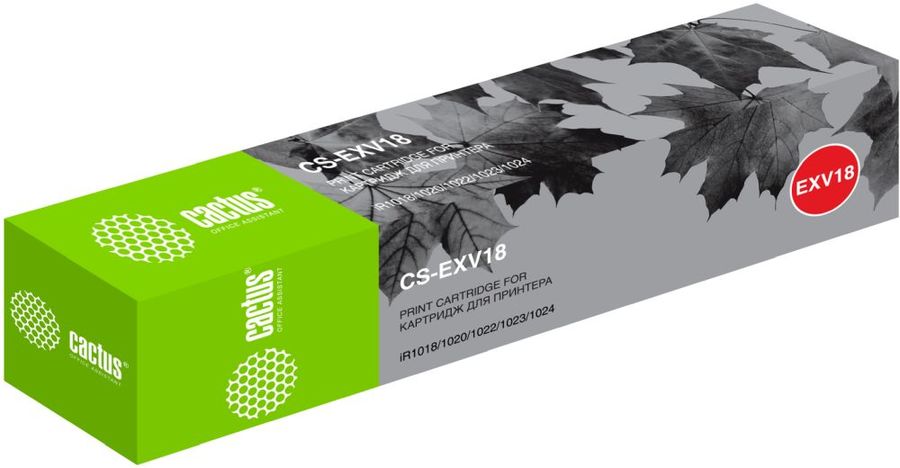 Картридж Cactus CS-EXV18, черный