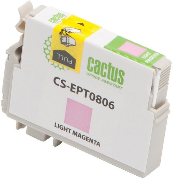 Картридж Cactus CS-EPT0806, светло-пурпурный