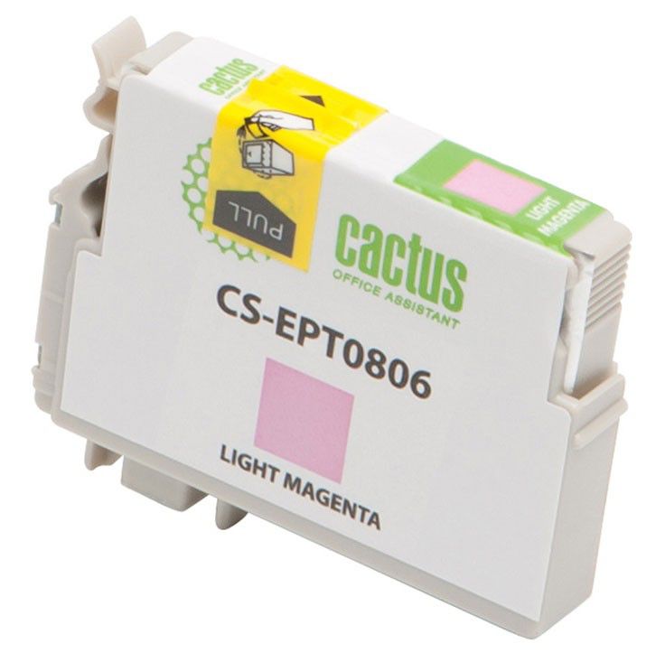 Картридж Cactus CS-EPT0806, светло-пурпурный